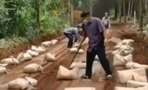 Viral, Begini Cara Pengerasan Jalan di Thailand