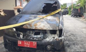 Mobil Dinas Lapas Pekanbaru Dilempar Bom Molotov