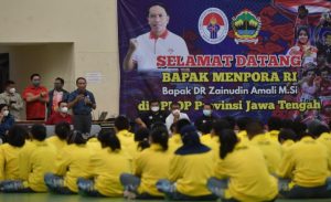 Kunjungi BPPLOP Jawa Tengah, Menpora Amali Motivasi Atlet untuk Wujudkan Mimpi Indonesia Masuk 5 Besar Olimpiade pada Tahun 2045