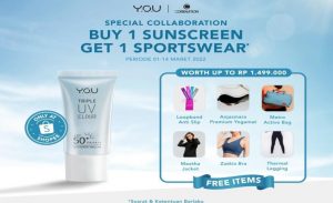 Co Branding Y.O.U Beauty X CoreNation Activewear, Beli Sunscreen Dapat Sportswear Hingga Yoga Mat Jutaan Rupiah