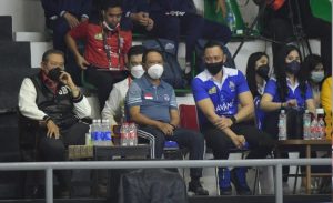 Tinjau Prokes Proliga 2022, Menpora Amali Tonton Pertandingan Bogor LavAni vs Kudus Sukun Badak