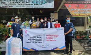 Peduli Korban Kebakaran Gembrong, Brantas Abipraya Kirim Bantuan Sembako