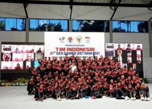Kontingen Indonesia untuk SEA Games 2021 Dikukuhkan