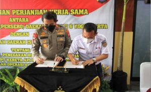KAI Daop 6 Yogyakarta Kerja Sama Polda DIY Jaga Keamanan Aset