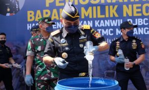 Tiga Kantor Bea Cukai Gelar Pemusnahan Barang Hasil Penindakan