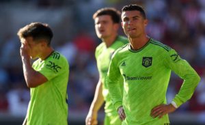 Ronaldo jadi  Starter, MU Malah Hancur Lebur di Markas Brentford