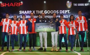 Sharp Indonesia Donasi Rp208 juta Dukung Garuda INAF di Piala Dunia