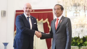Presiden FIFA Gianni Ifantino Temui Presiden Joko Widodo di Istana Presiden