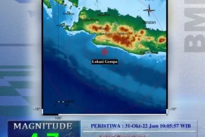 Guncangan Gempa Yang Terjadi di Bogor Berpusat di Sukabumi Berkekuatan 4,7