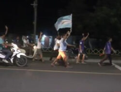 Argentina Juara Piala Dunia, Puluhan Warga Polewali Mandar Jalan Kaki 7 Km
