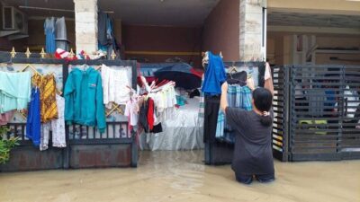 Banjir di Perumahan Puri Nirwana Residence Bekasi