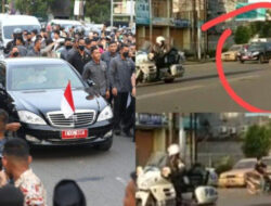 Rombongan Presiden Jokowi di Makassar Dipotong Pemotor
