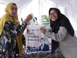Safari Ramadhan BUMN, Brantas Abipraya Gelar Pasar Murah 1000 Paket Sembako