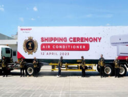 Perdana, Sharp Indonesia Kirim 250 Produk AC dari Pabrik Karawang