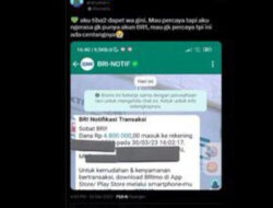 Ramai Soal BRI Kirim Uang Jutaan Rupiah Lewat Chat WA, Ini Kata BRI 