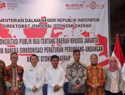 Kemendagri dan Pemprov DKI Mulai Susun RUU Daerah Khusus Jakarta