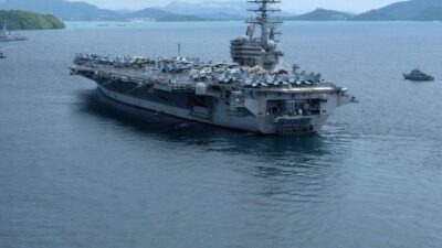 Kapal Induk USS Ronald Reagan Batal Berlabuh di Bali karena Cuaca Buruk