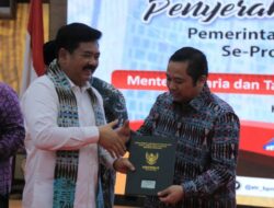 Pemkot Tangerang Terima 75 Sertifikat Aset Pemerintah Daerah dari Menteri ATR/BPN