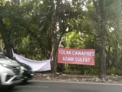 Spanduk ‘Tolak Cawapres Asam Sulfat’ di Medan Bakal Dilaporkan ke Bawaslu