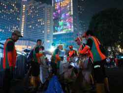 Jumlah Terbesar, Sampah Perayaan Malam Tahun Baru 2024 di DKI Capai 130 Ton