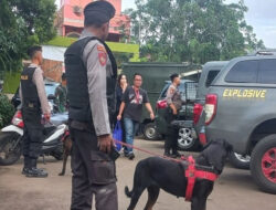 TPS Prabowo Dijaga 2 Anjing Pelacak K9