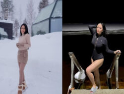 Liburan ke Norwegia, Rachel Vennya Kenakan Baju Renang di Tengah Salju