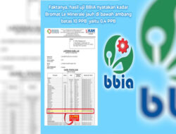 Kadar Bromat Le Minerale Dibawah Ambang Batas