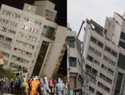 Taiwan Diguncang Gempa Dahsyat 7,4 Magnitudo, Banyak Gedung Ambruk dan Listrik Mati