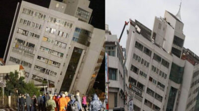Taiwan Diguncang Gempa Dahsyat 7,4 Magnitudo, Banyak Gedung Ambruk dan Listrik Mati