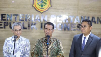 Hari Pertama Masuk Kerja, Wamentan Sudaryono Siap Dukung Penuh Swasembada