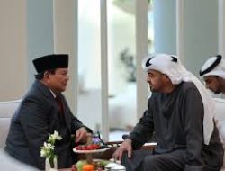 Presiden Prabowo Subianto Bertemu Presiden PEA Sheikh Mohamed bin Zayed Al Nahyan di Abu Dhabi