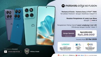 Motorola edge 60 FUSION Resmi Meluncur di Indonesia, Ini Harga & Spesifikasinya!